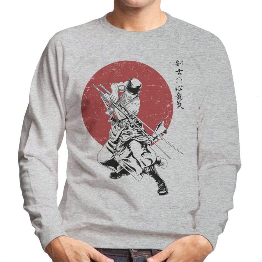 Pirate Hunter Zoro The Sword Master One Piece Men’s Sweatshirt