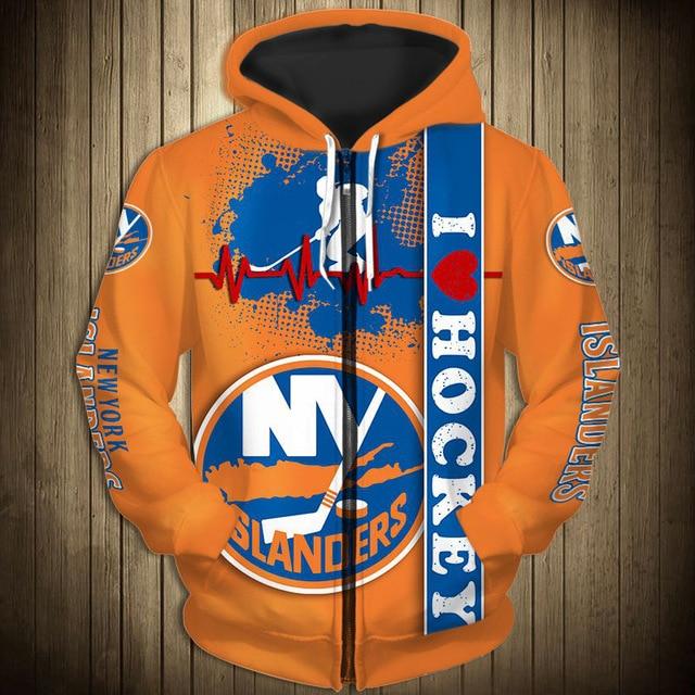 New York Islanders Beating Curve Zipper Hoodie