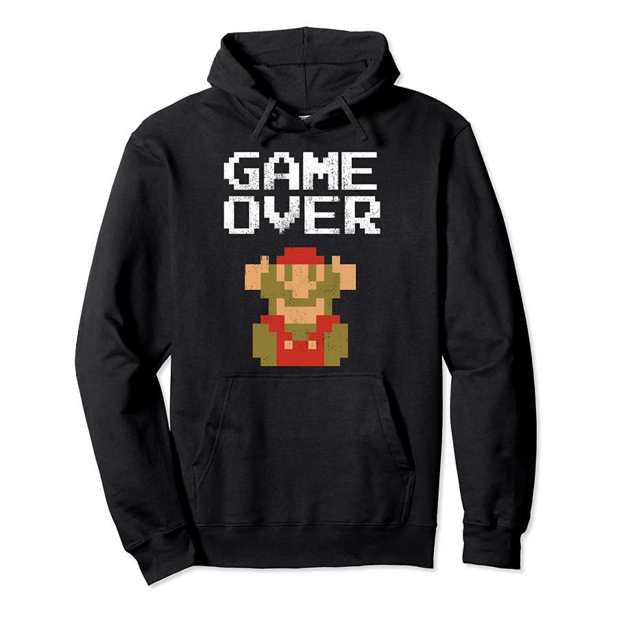 Super Mario Classic Game Over Mario Fall Graphic Hoodie Unisex 3D All Over Print