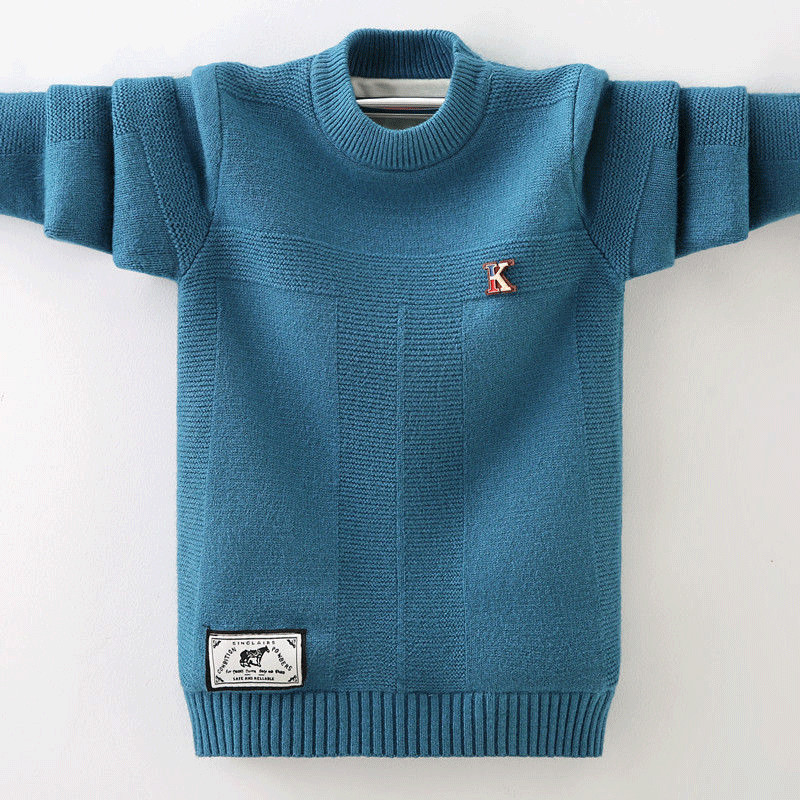 Children’s sweater FALL Winter New Cotton Clothing Hedging Sweater teenage boys Sweater Children’s clothing 10 12 14 years alx