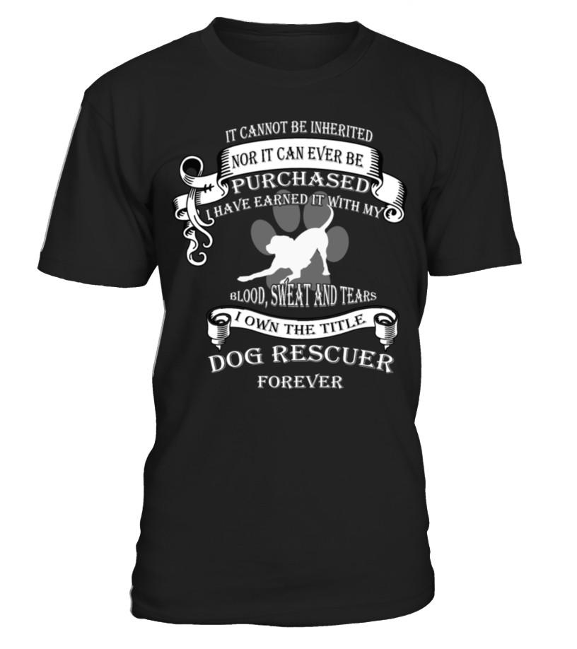 Animal Rescue T-Shirt – The Title Dog Rescuer T Shirts C-Tbdre