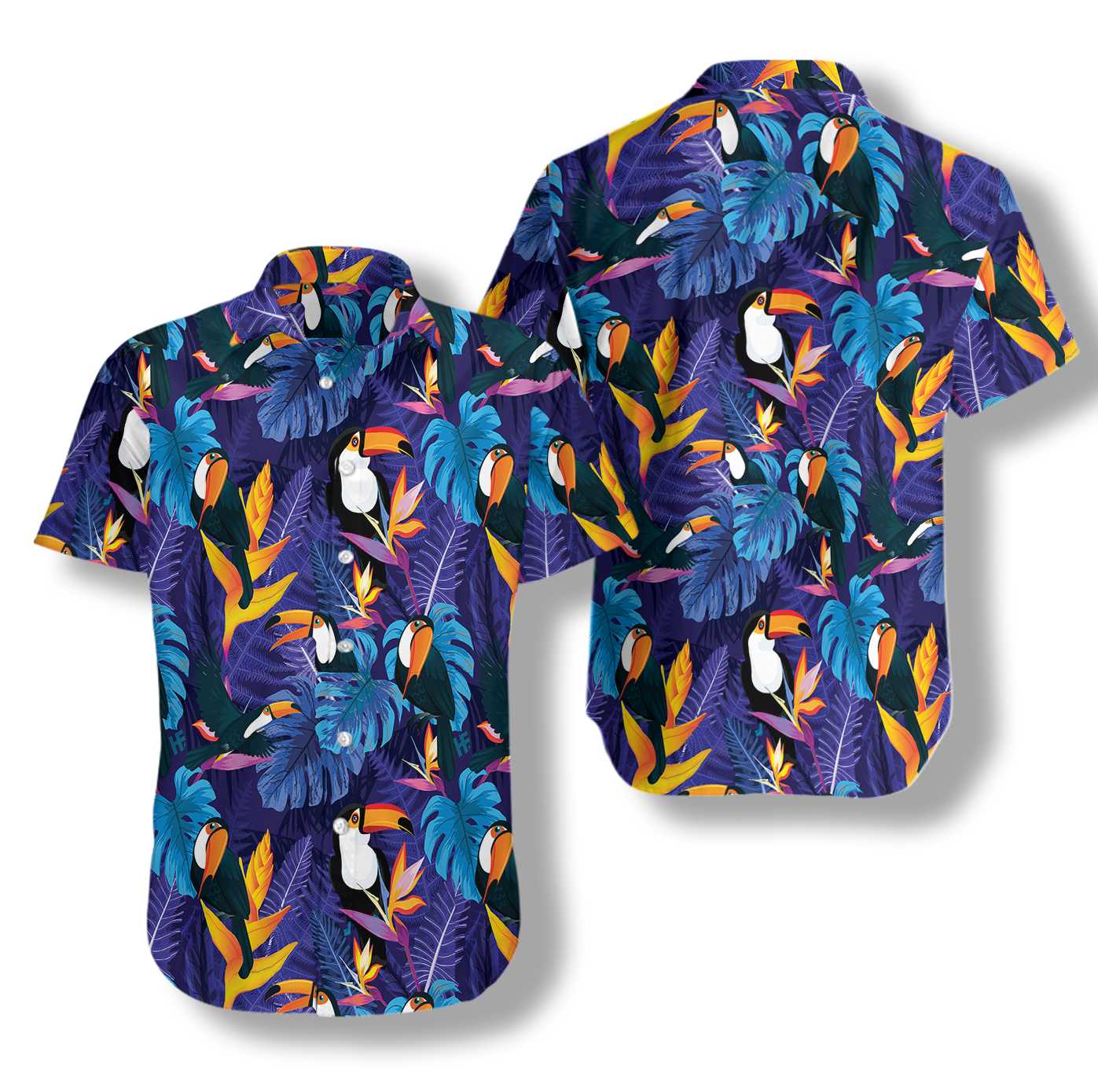 Toucan Birds Tropical Leaves Hawaii Shirt Ha70765