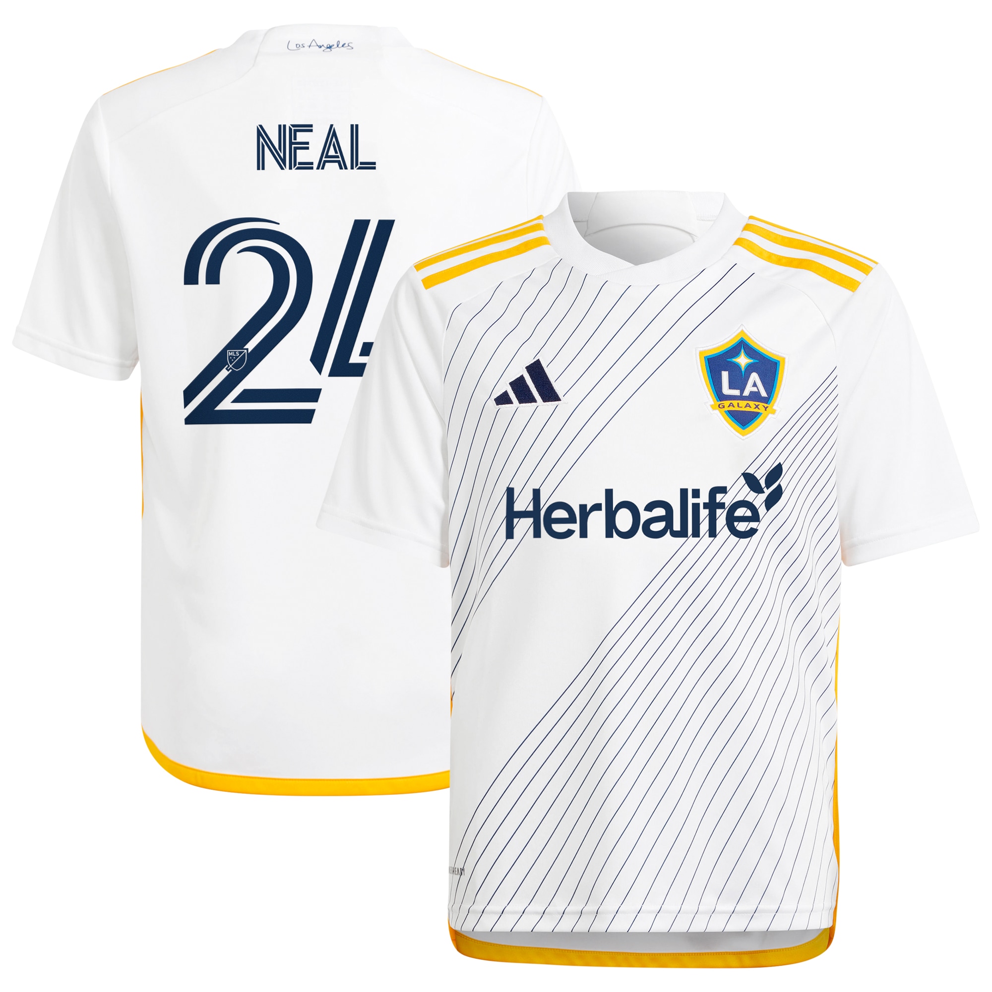 Jalen Neal LA Galaxy Youth 2024 Angeleno Kit Replica Player Jersey – White