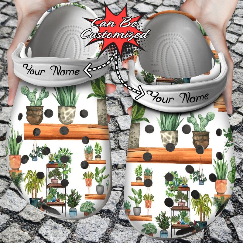 Crazy Plant Lady Mom Unisex Birthday Gifts clog Shoes Gardeners