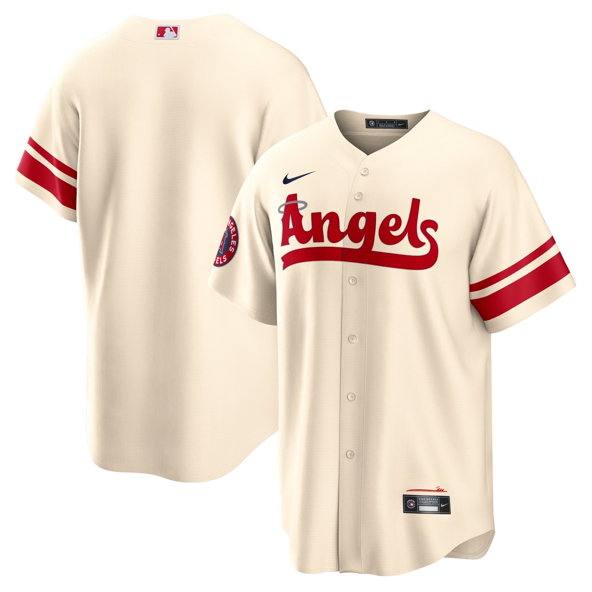 Men’s Los Angeles Angels Cream 2022 City Connect Team Jersey