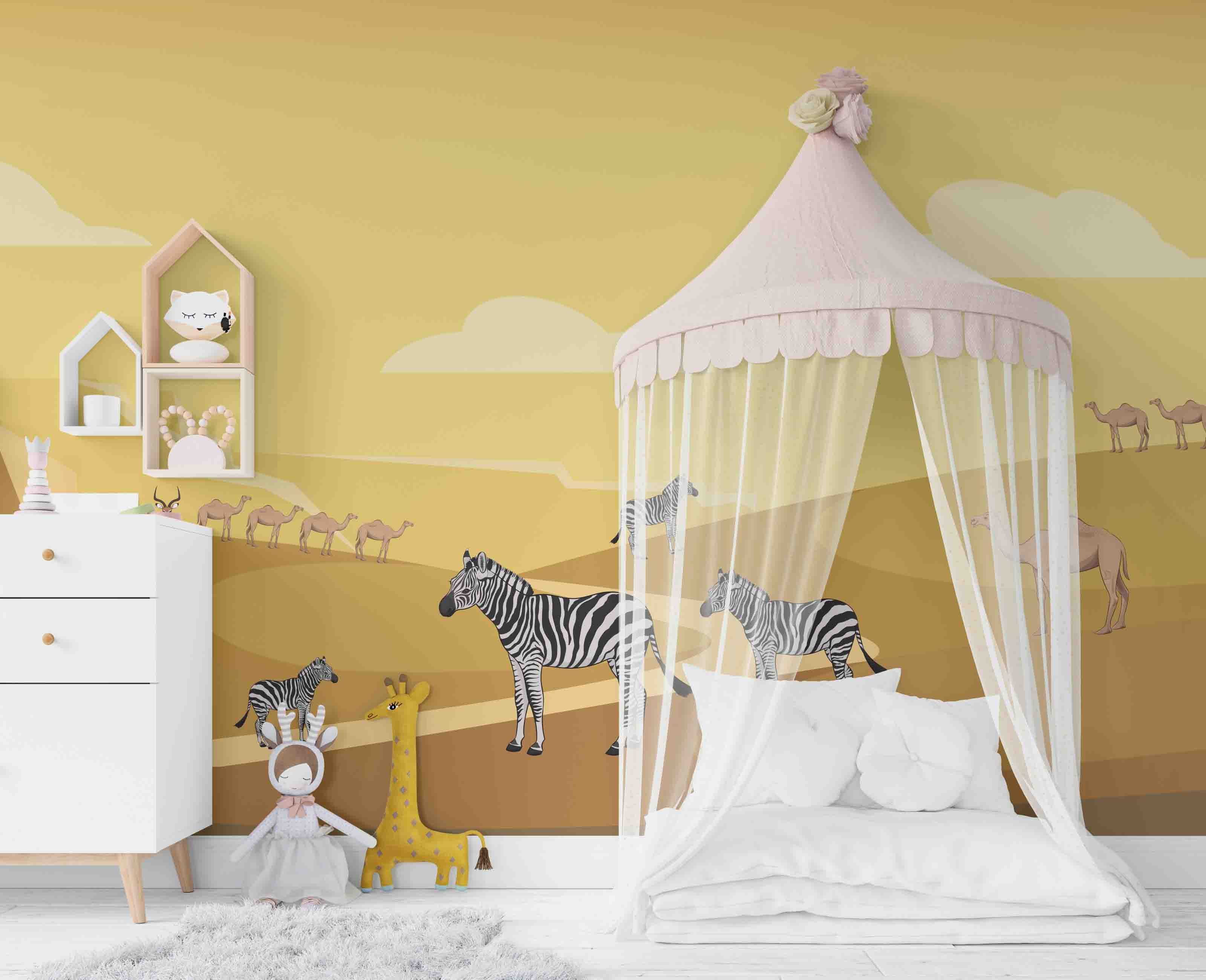 3D Cartoon Animals Wall Mural Wallpaper 15