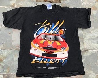 Vintage T-shirt, Nascar, Bill Elliott, Mcdonald’s Race Car From Afterhoursdropbox On Etsy 9753