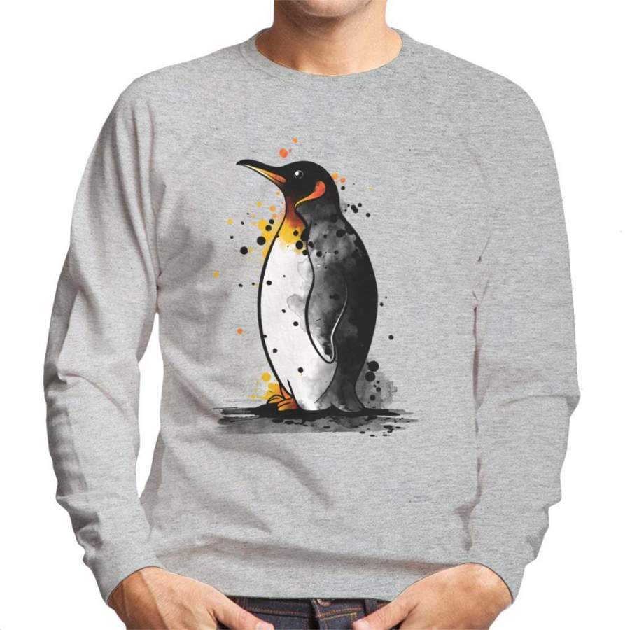 Penguin Paint Splat Men’s Sweatshirt