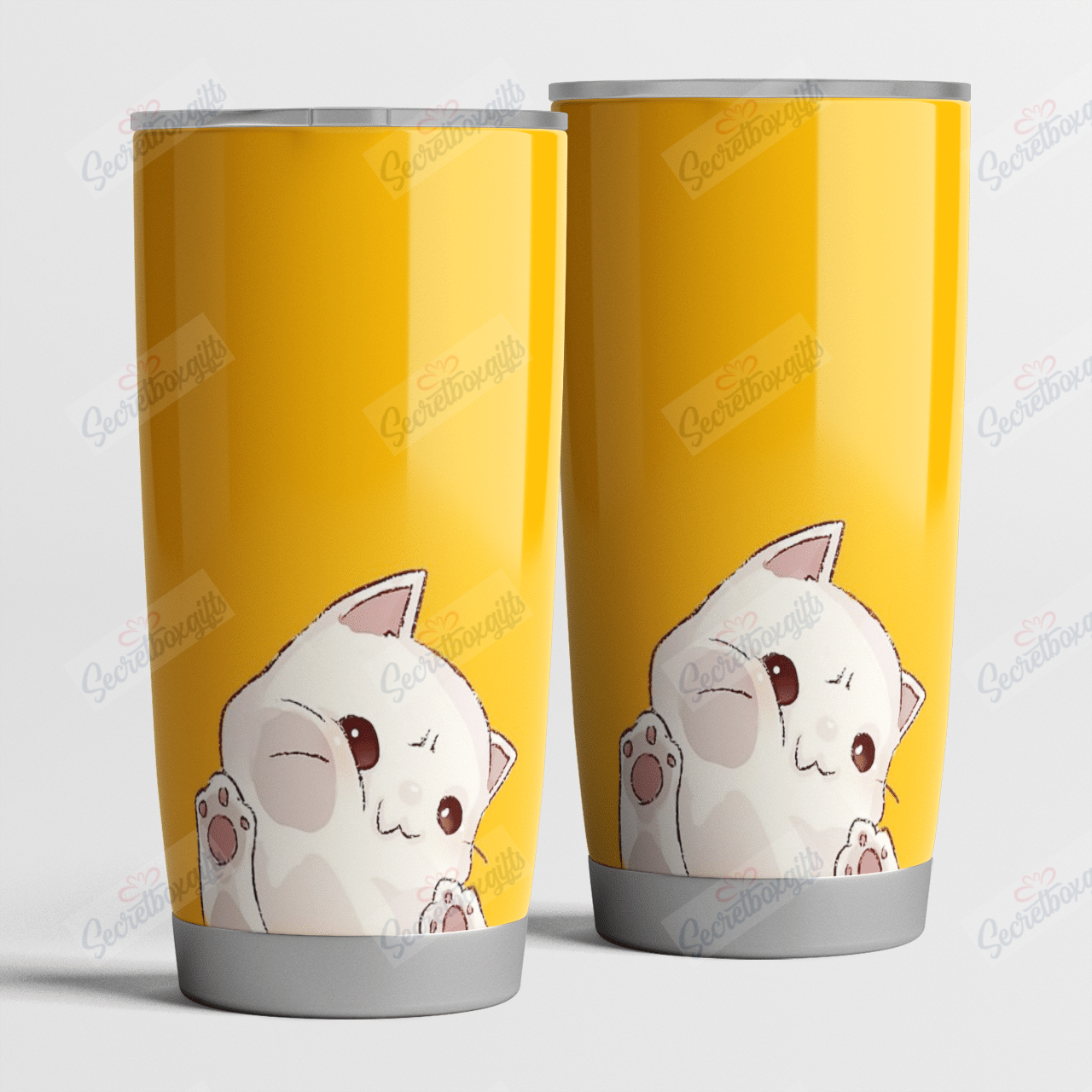 Personalized Cute Cat Kitten Nc1411589Cl Stainless Steel Tumbler Travel Customize Name, Text, Number, Image