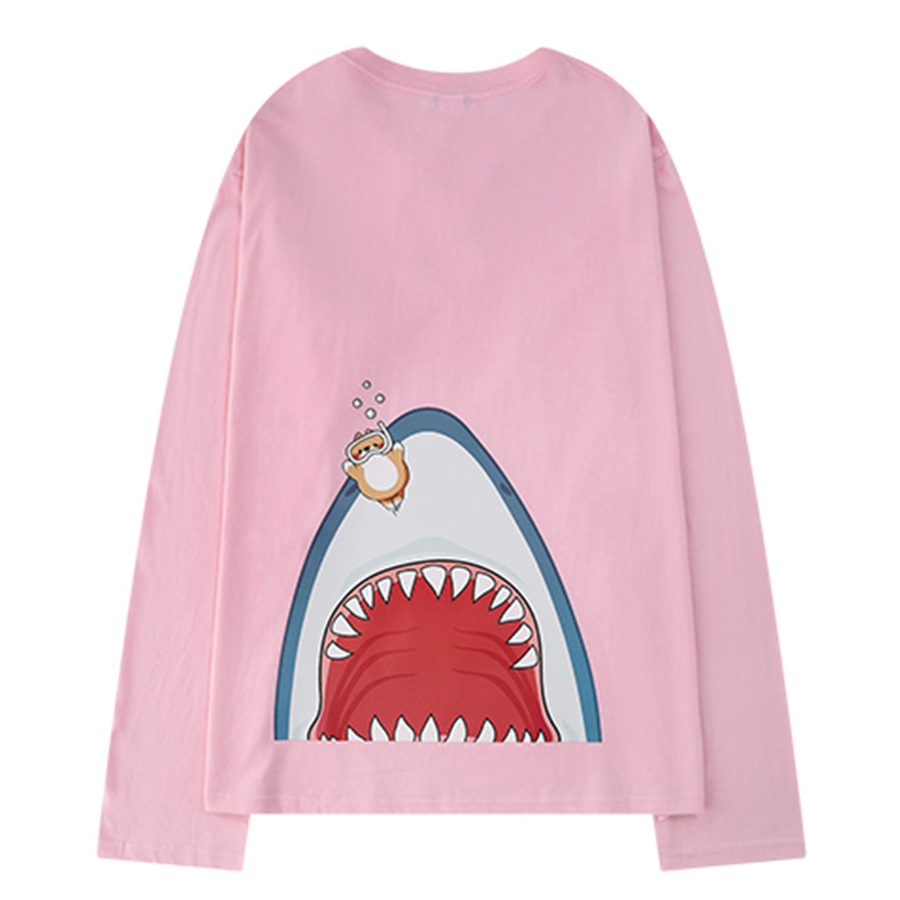 Shark Mouth Print Sweatshirt