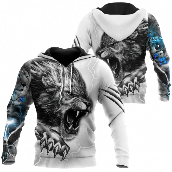 Unisex Hoodie All Over Print Lion Gifts Lion Warrior All Over Printed Us Unisex Size Hoodie