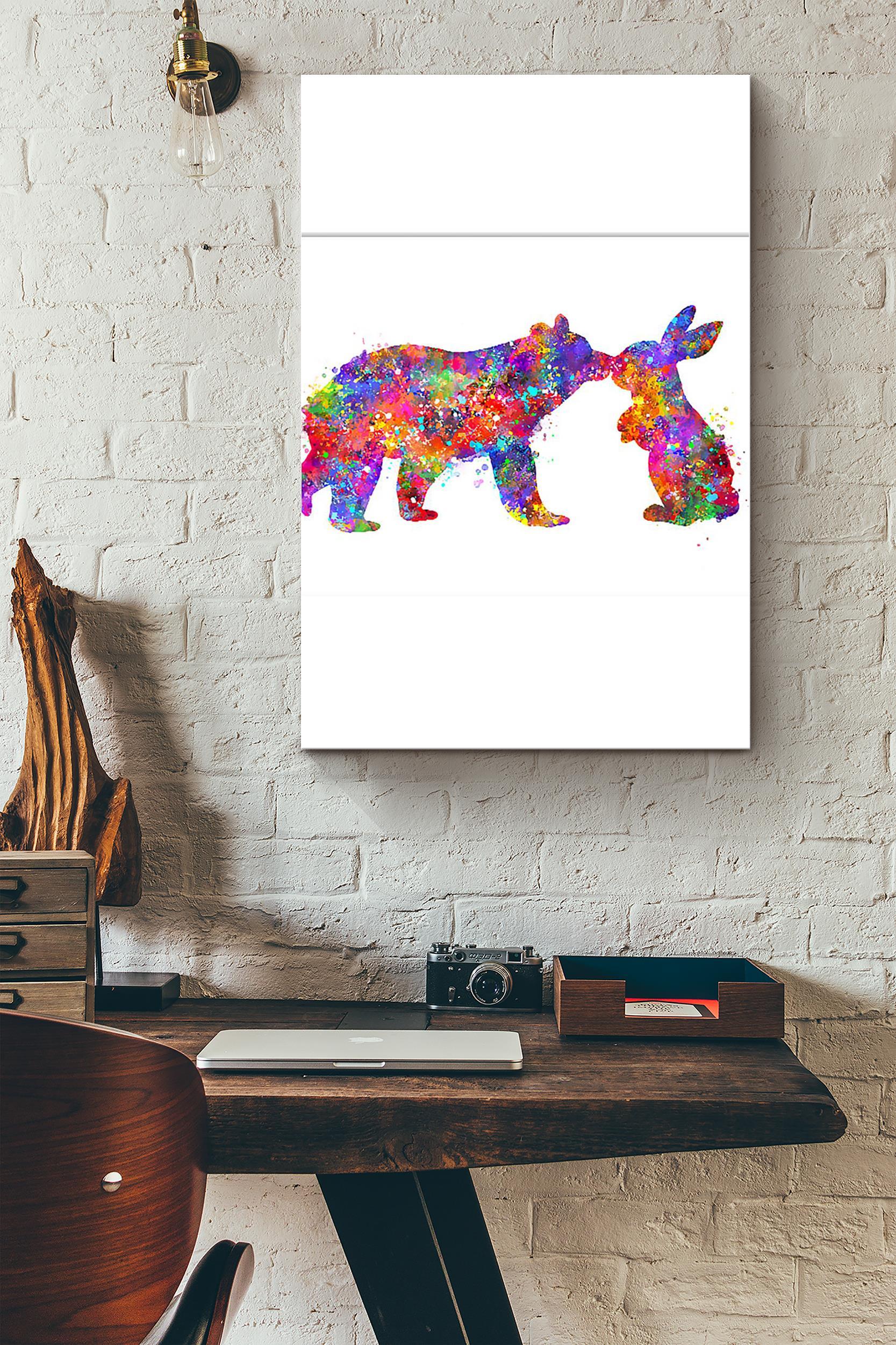 Rabbit And Bear (Unframed) Poster