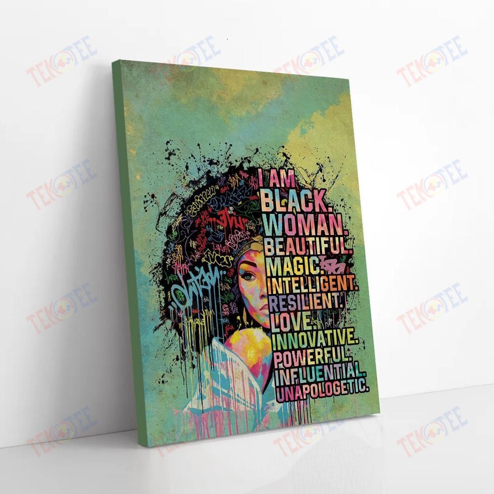 Best Canvas Prints Black Woman Strong Magic Beautiful Vintage Wall Art Canvas Delightful Living Room Bedroom Bathroom Home Decoration