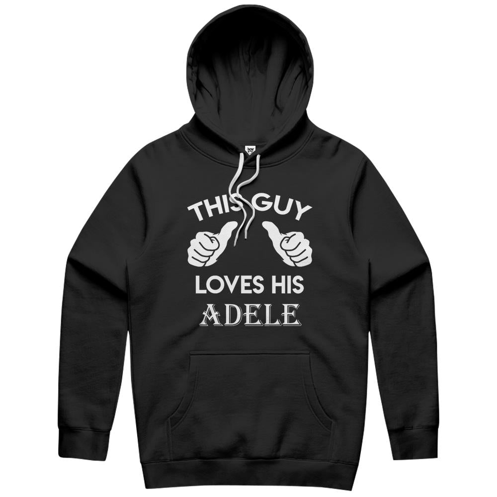 This Guy Loves His Adele Gift Valentine Heart Belongs 3 Hoodie