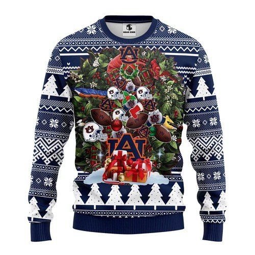 Auburn Tigers Tree For Unisex Ugly Christmas Sweater, All Over Print Sweatshirt