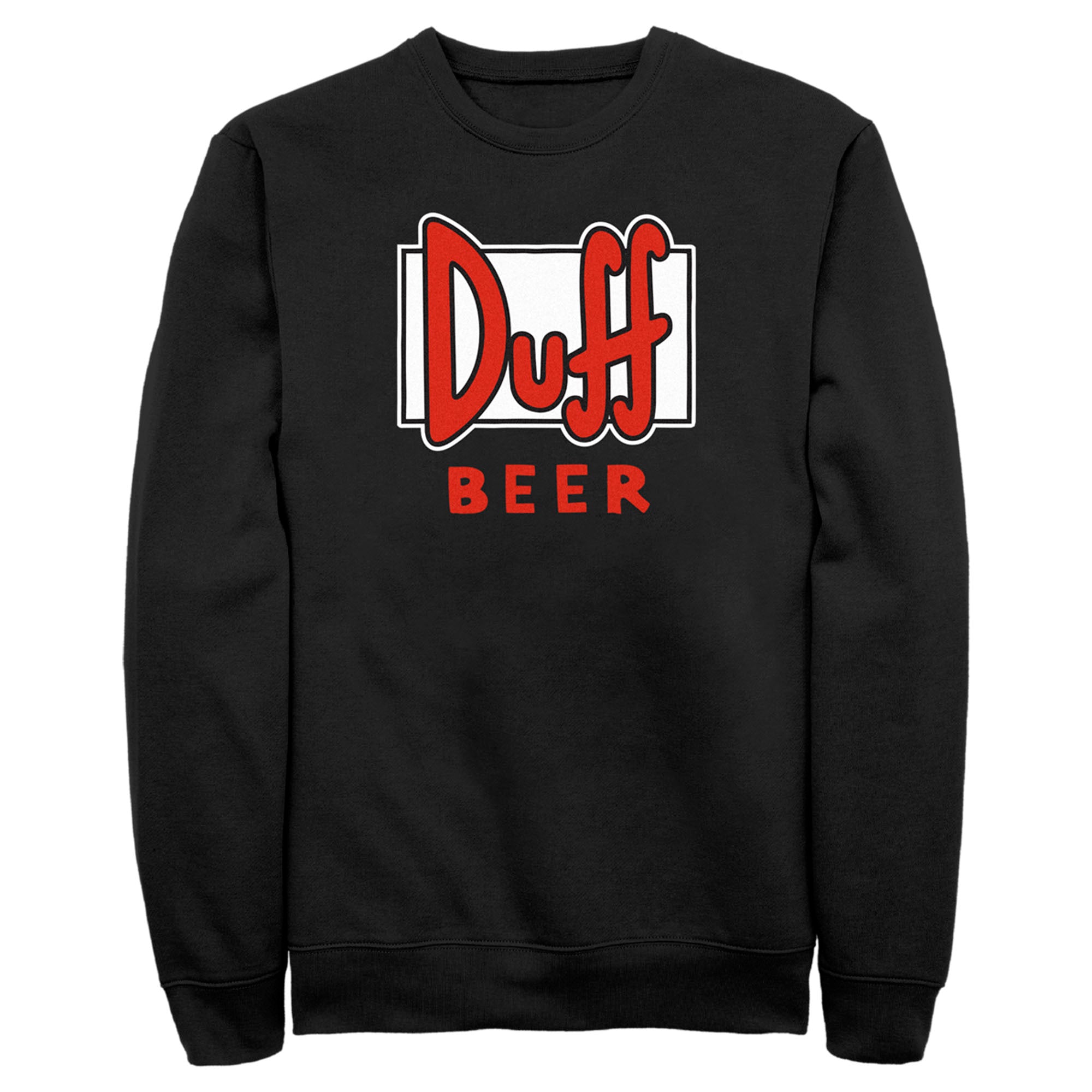 The Simpsons Men’S Duff Beer Logo  Sweatshirt