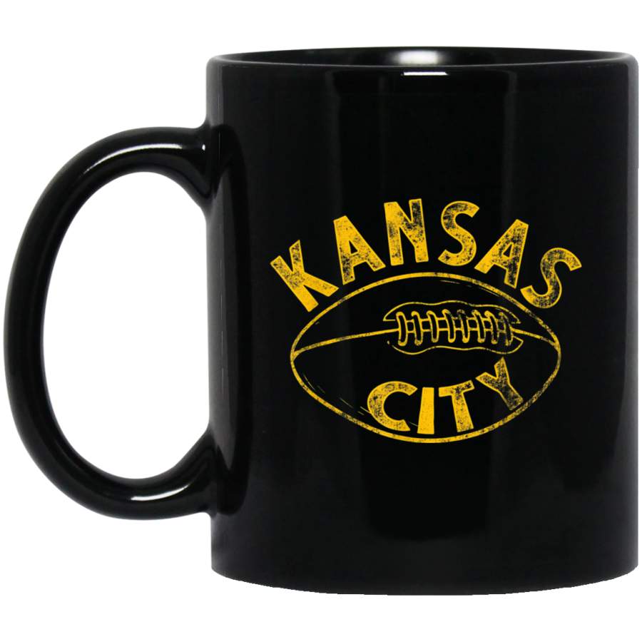 KC Kansas City 2020 Vintage Football Fan Gift Mug