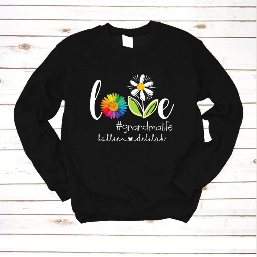 PERSONALIZED LOVE GRANDMA LIFE V2 T SHIRT