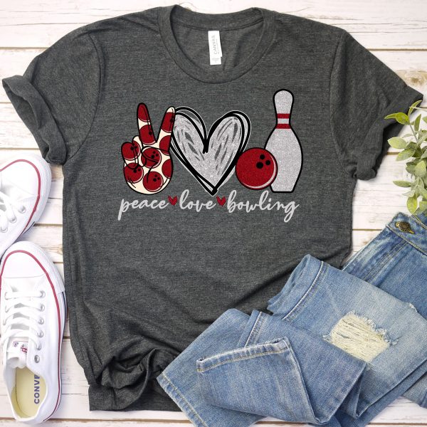 Peace Love Bowling Tee