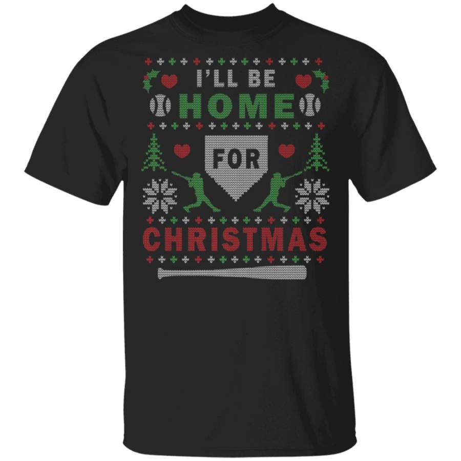 Baseball Ugly Christmas Sweater, Long Sleeve, Hoodie