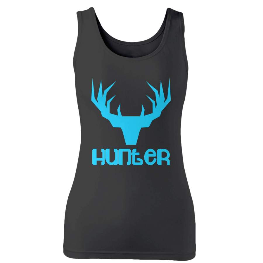 Hunter Geo Buck Funny Hunting Woman’s Tank Top