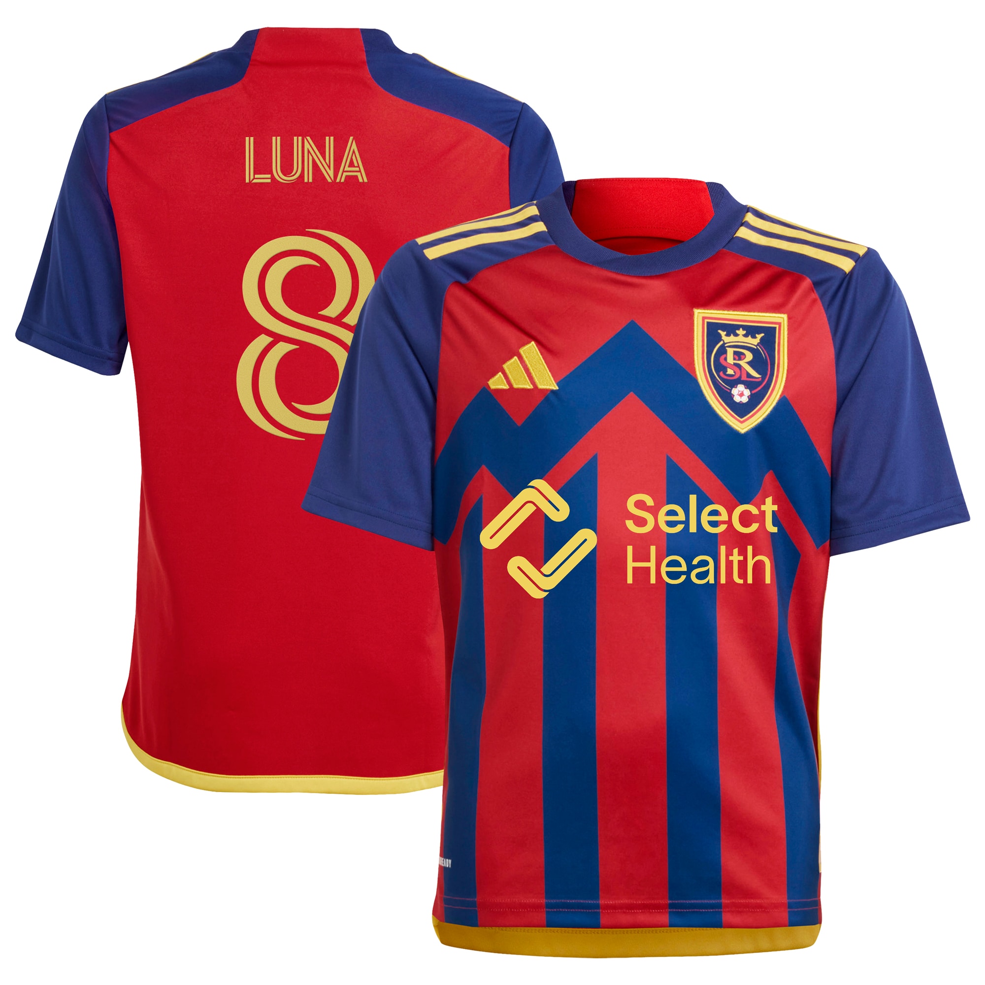 Diego Luna Real Salt Lake Youth 2024 Peak Utah Replica Player Jersey  Red