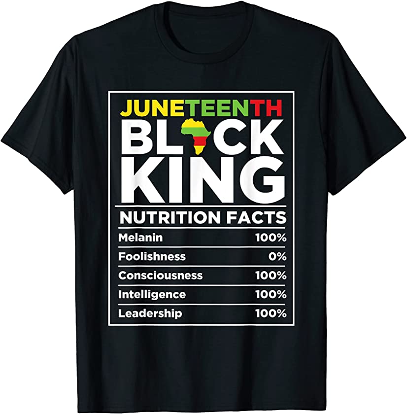 Juneteenth Black King Fathers Day Black Dad Melanin T-Shirt