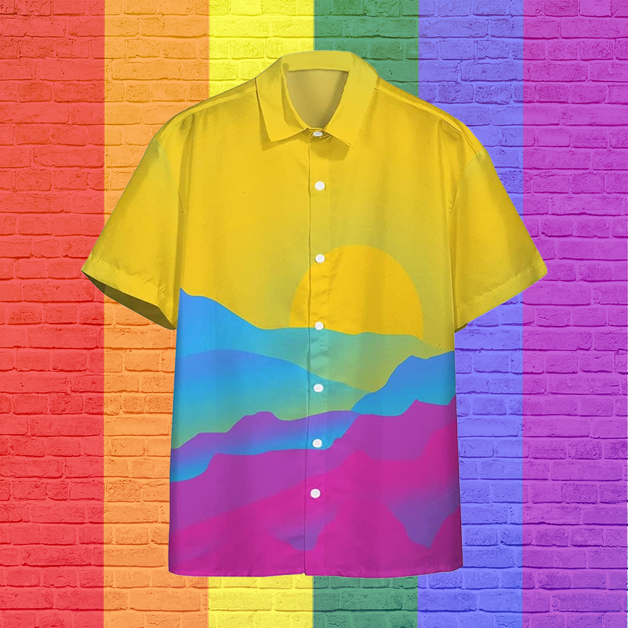 Pans Pride Sunrise Hawaii Lgbt Hawaii Aloha Pansexual Hawaii Shirt Ha24432