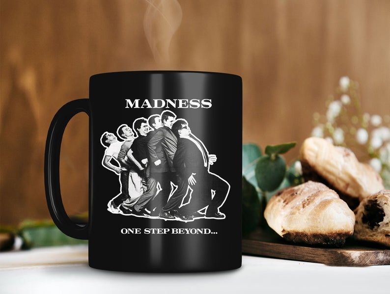 Black Mug Madness One Step Beyond Mug Madness Coffee Mug Retro Vintage Mug Premium Sublime Ceramic Coffee Mug H99