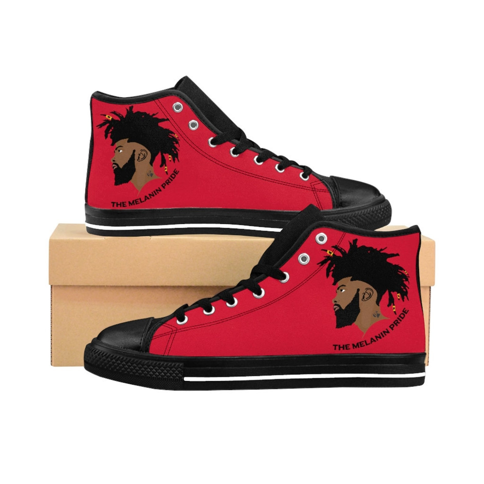 The Melanin Pride High Top Shoes