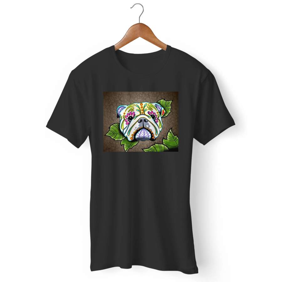 Day Of The Dead English Bulldog Sugar 2 Man’s T-Shirt