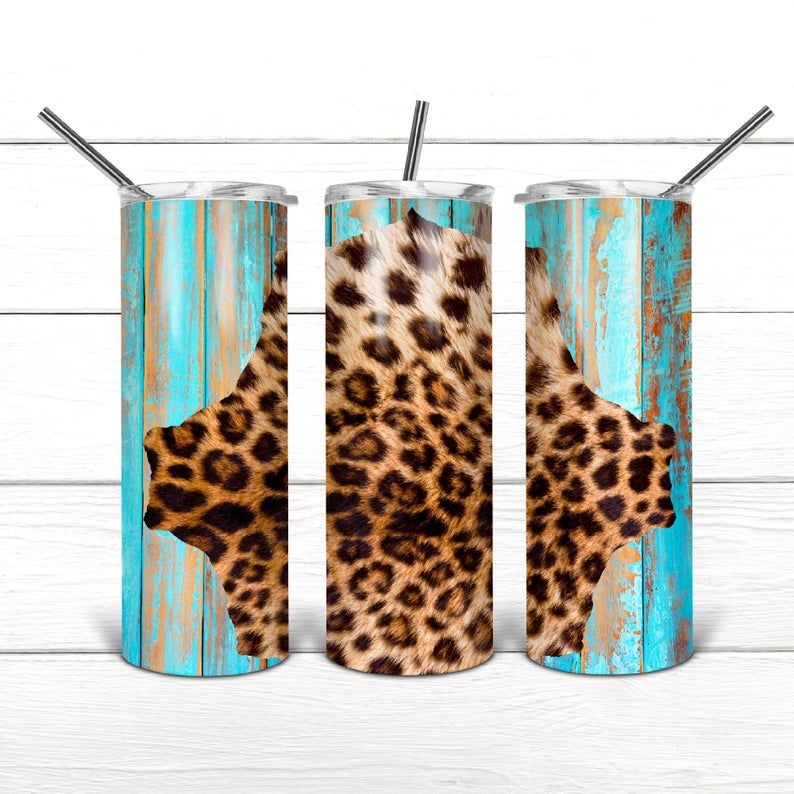 Personalized Wood Leopard YQ2204459CL Skinny Tumbler