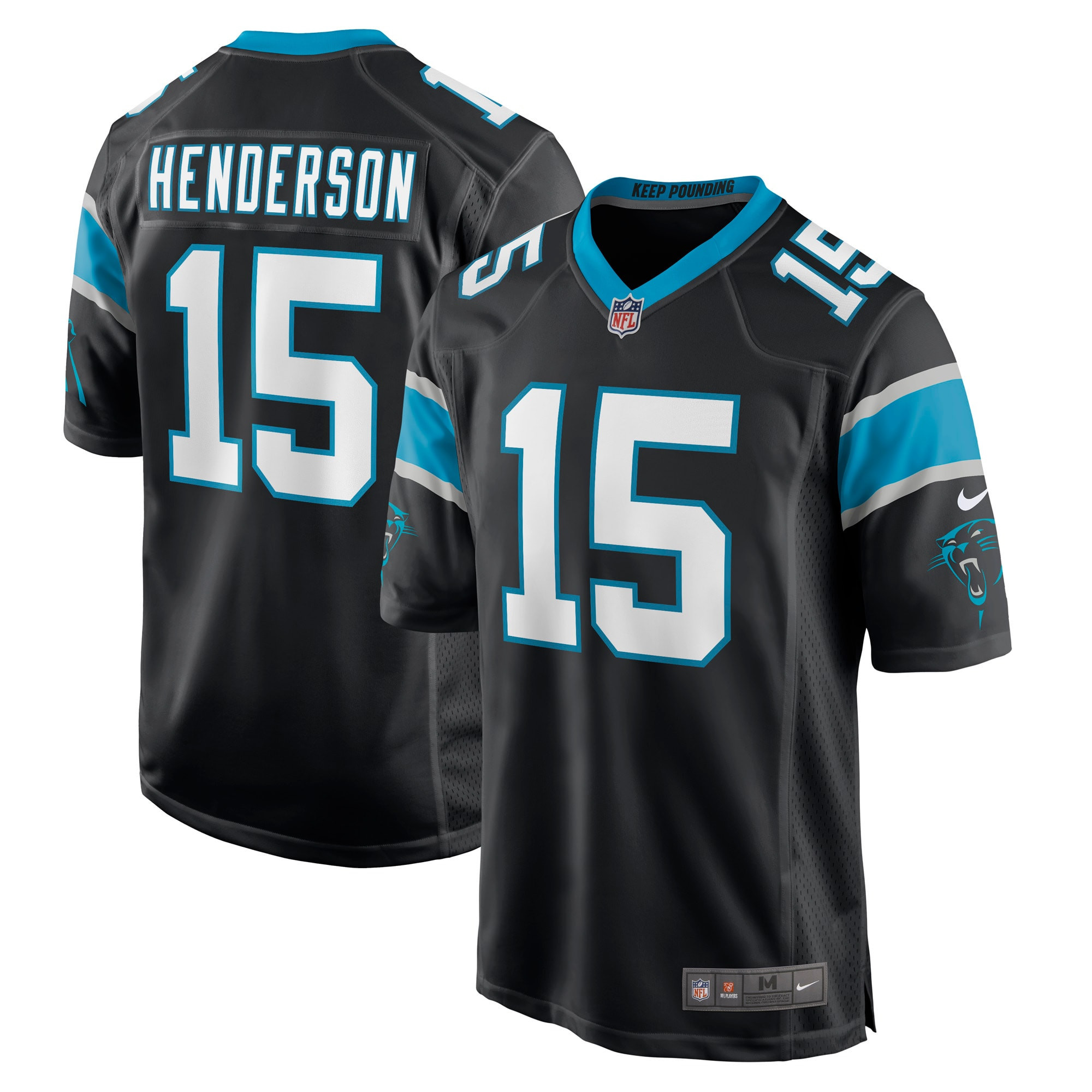 C.j. Henderson Carolina Panthers Game Jersey – Black NFL