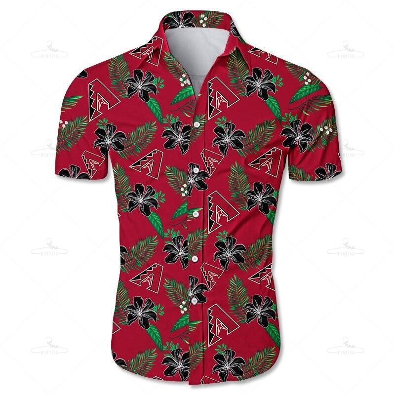 Arizona Diamondbacks Hawaiian Shirt Tropical Flower Gift S