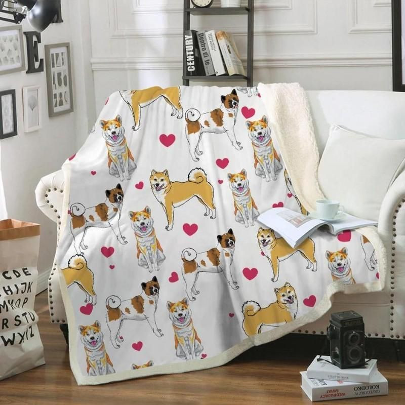 Akita Blanket, Christmas Gift, Dog Lover Blanket