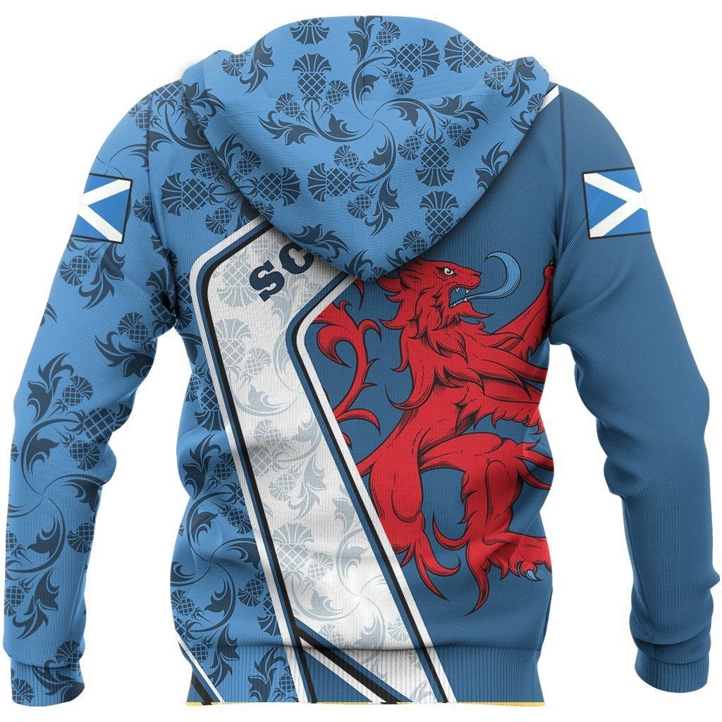 Scottish Rampant Lion Blue Awesome 3D Printed Sublimation Hoodie Hooded Sweatshirt Comfy Soft And Warm For Men Women S To 5Xl Ctc24025119