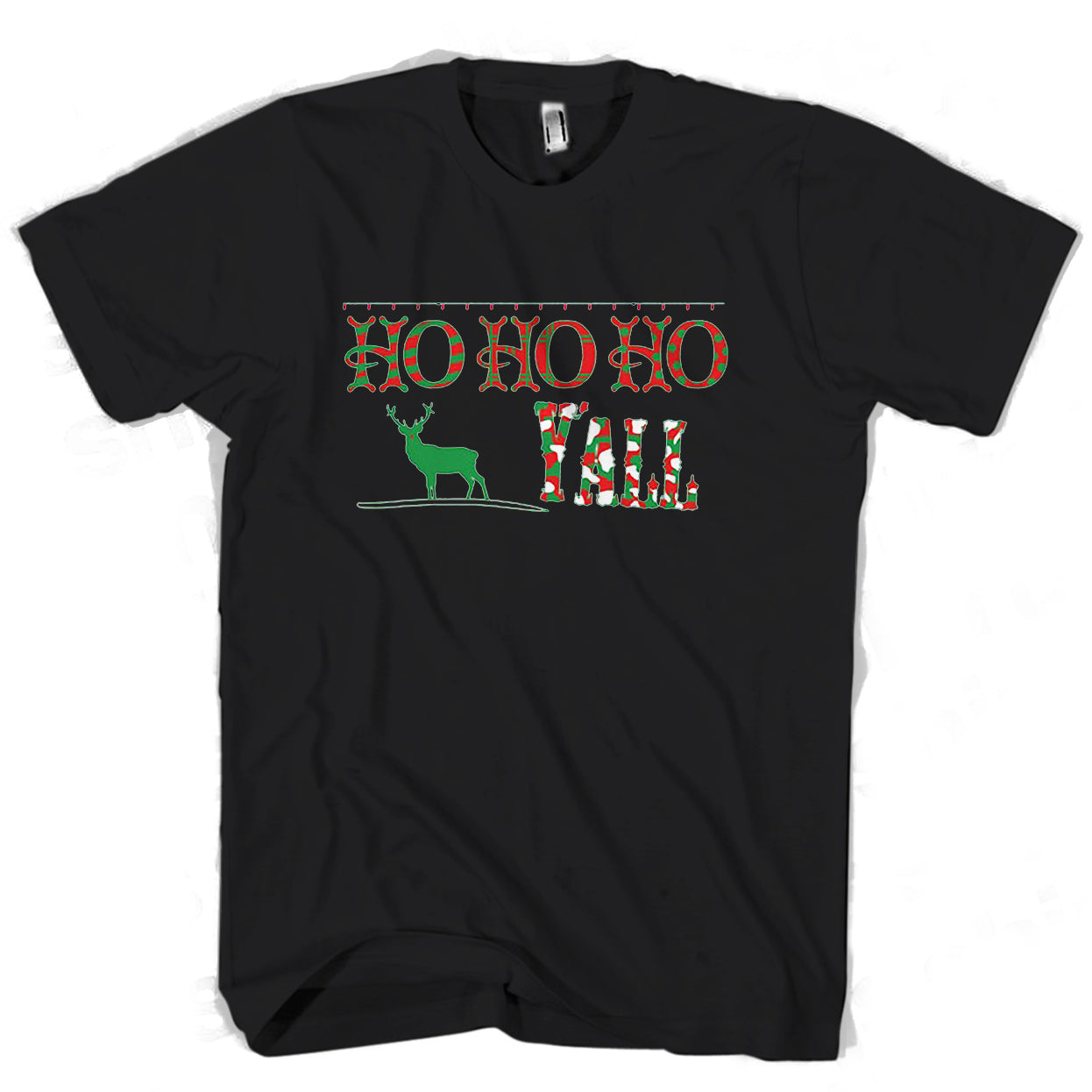 Ugly Christmas Ho Ho Ho Yall Man’s Tee T-Shirt