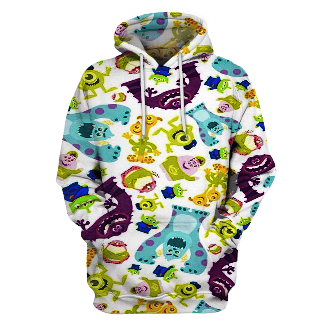 Pull Over Monsters Inc B4565 3D Pullover Printed Over Unisex Hoodie