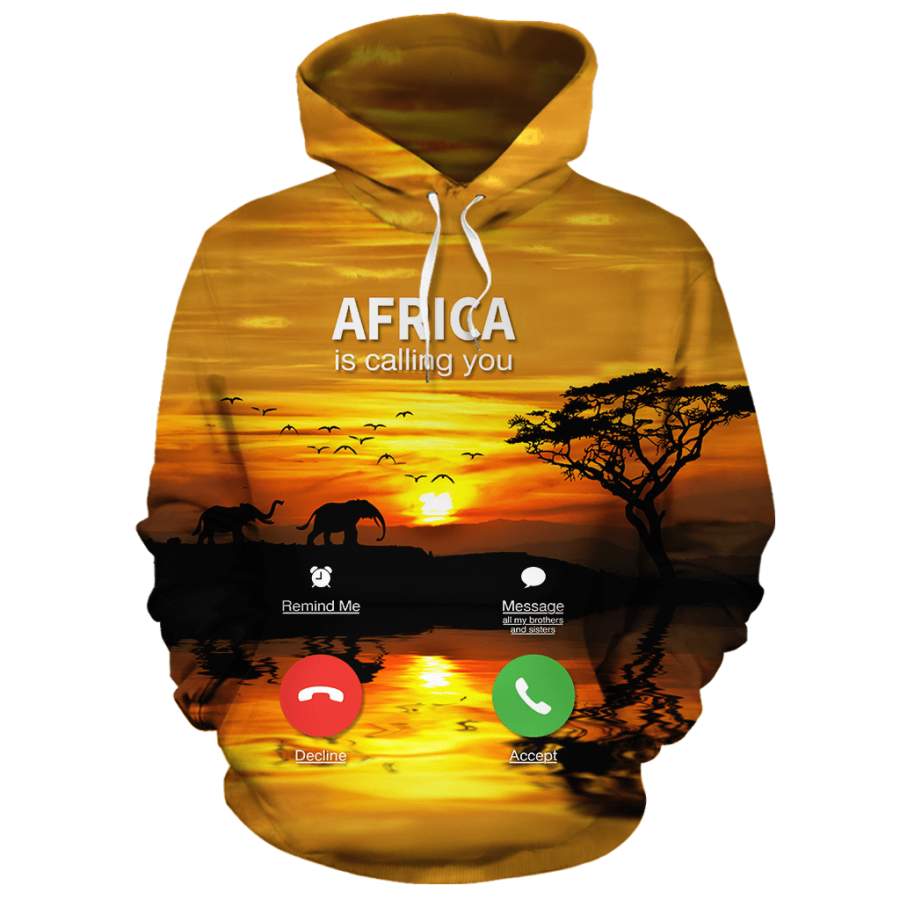 Africa Is Calling You All-over Hoodie