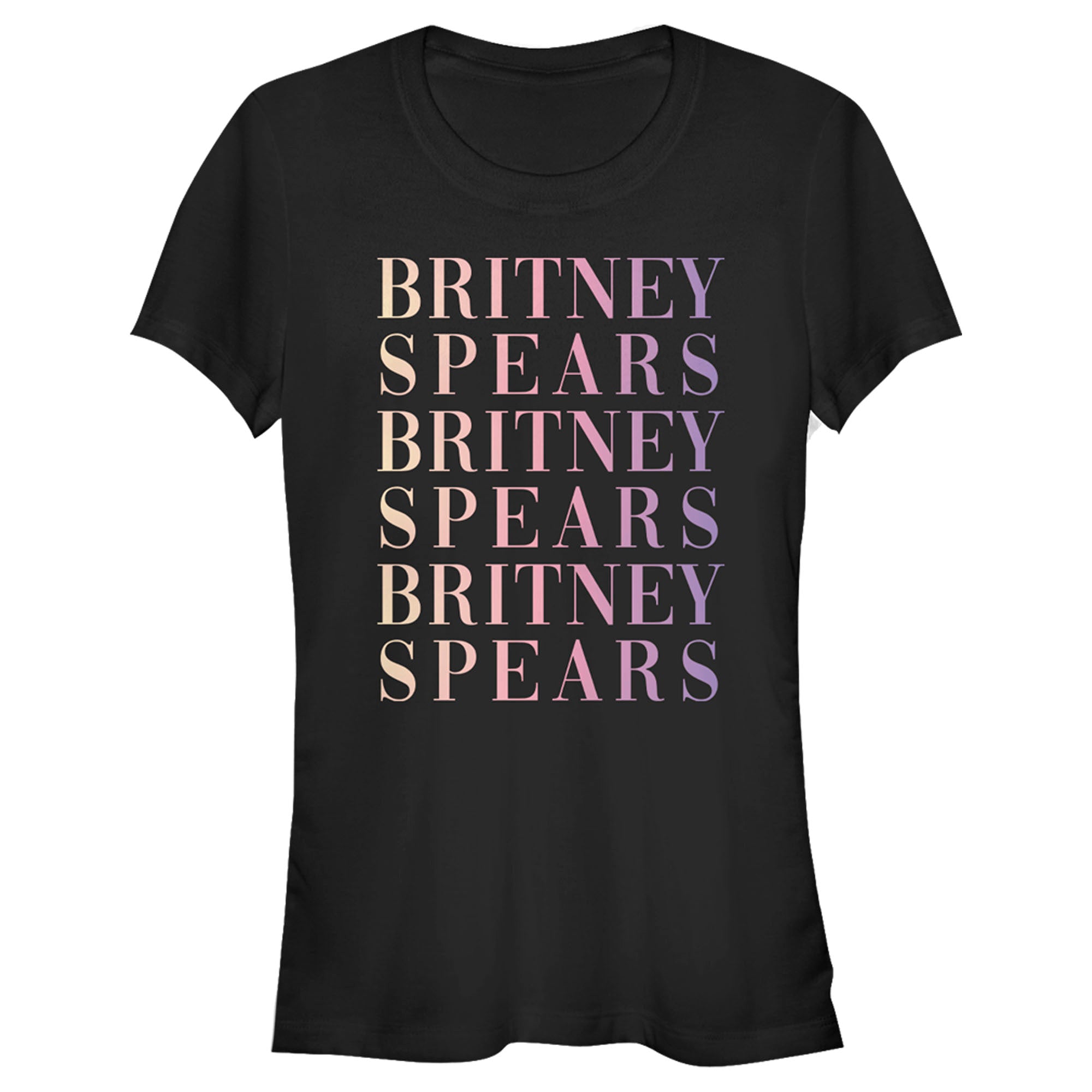 Britney Spears Junior’S Name Stack  T-Shirt