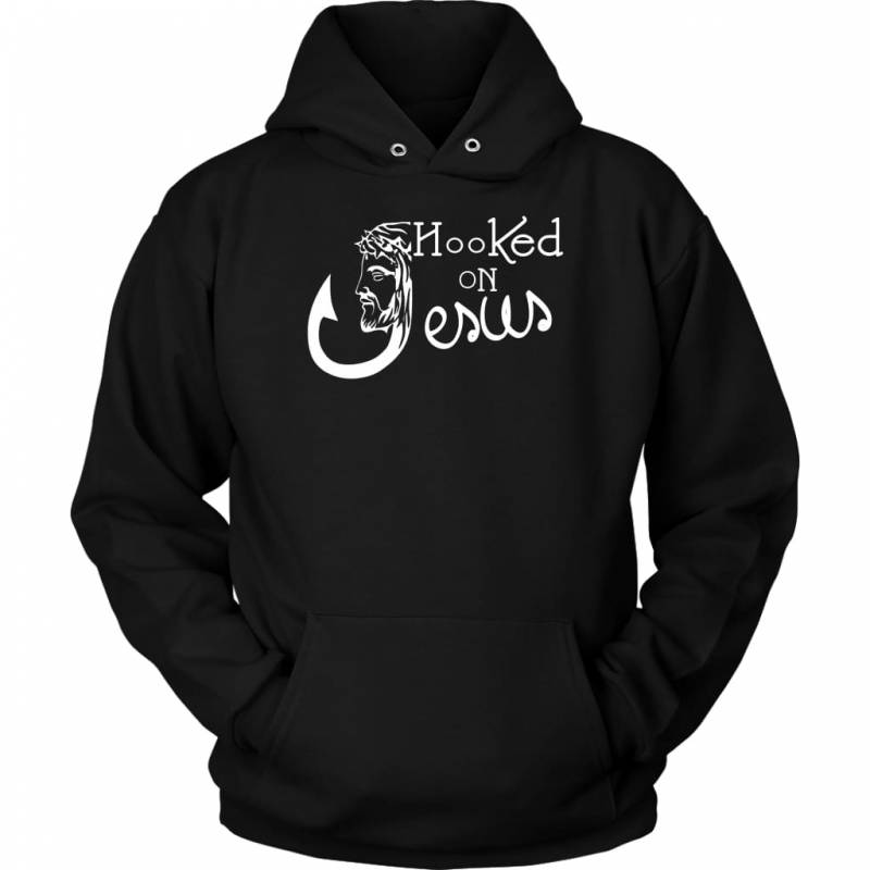 Hooked on Jesus hoodie | Christian apparel