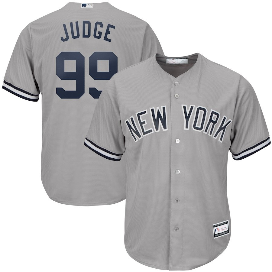 Aaron Judge 99 New York Yankees Player Men Jersey – Gray