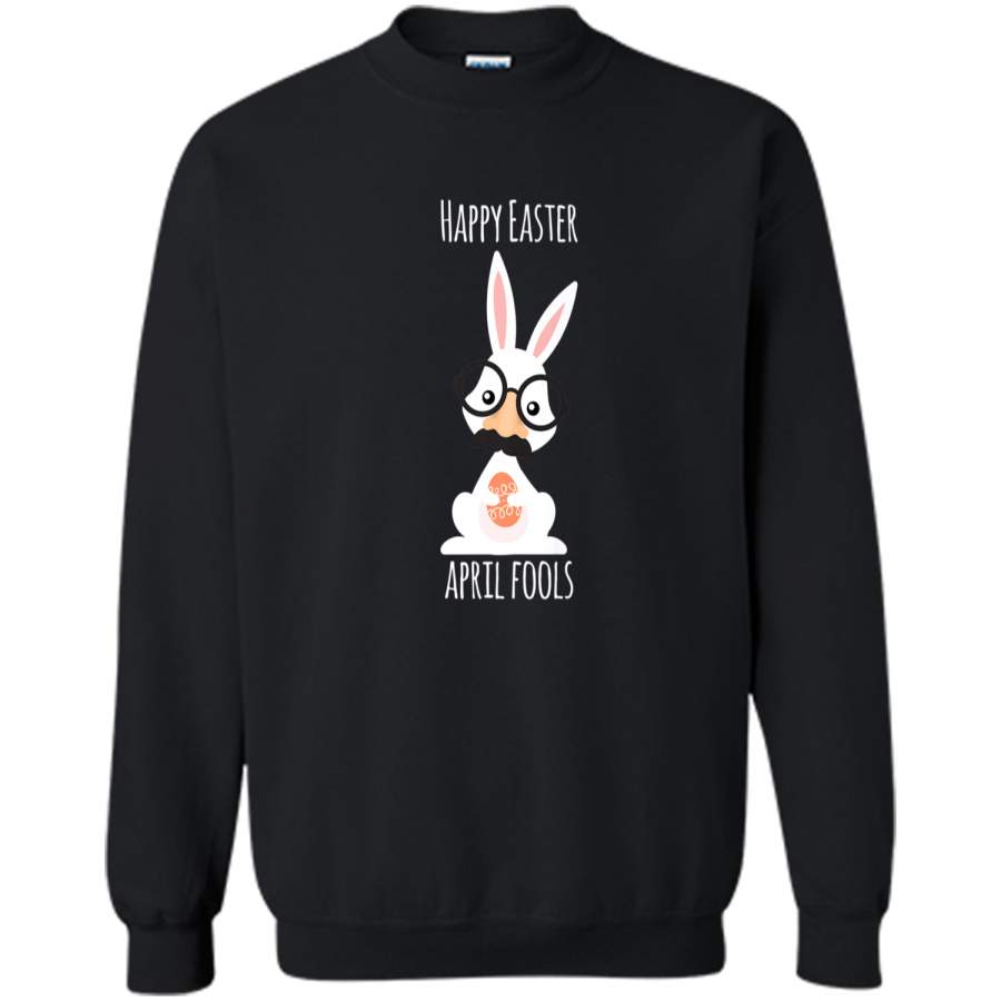 Cute Kawaii April Fools Easter Bunny T-Shirt Printed Crewneck Pullover Sweatshirt 8 oz