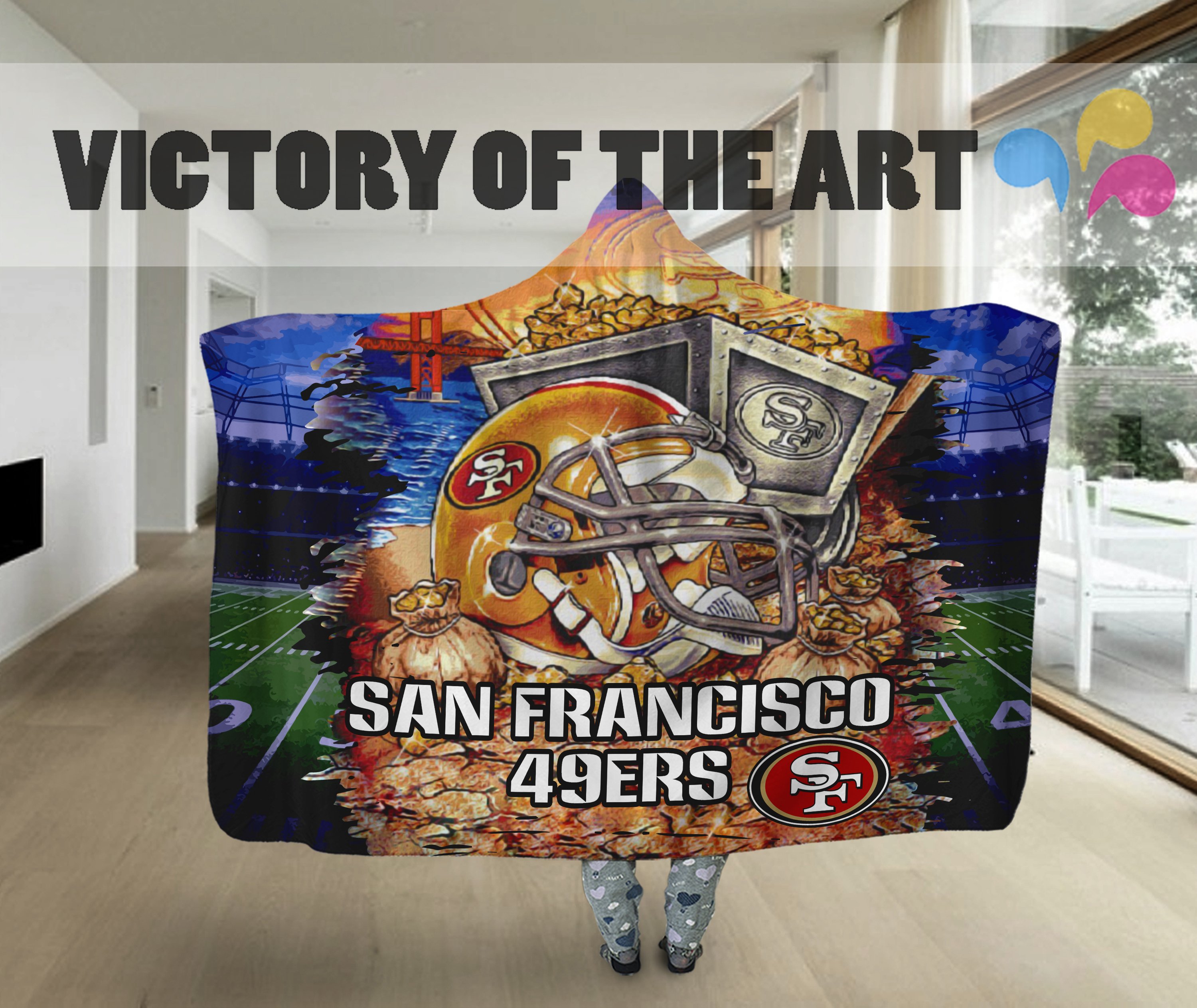 Special Edition San Francisco 49ers Home Field Advantage Hooded Blanket