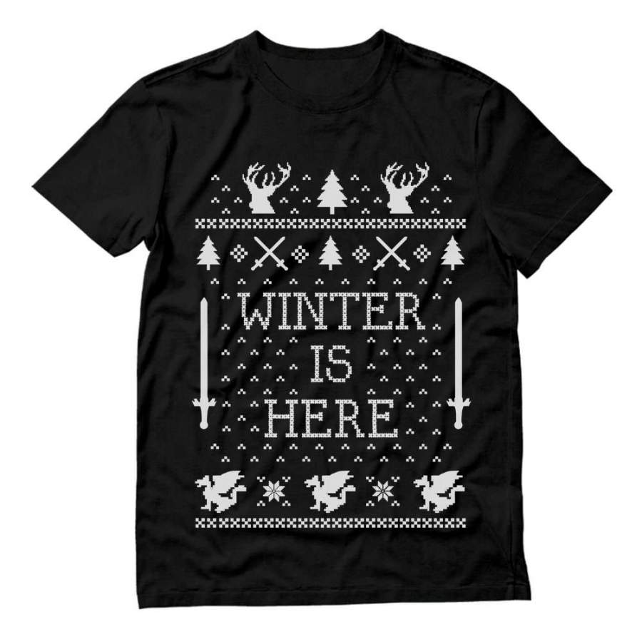 Winter Is Here Ugly Christmas T-Shirt