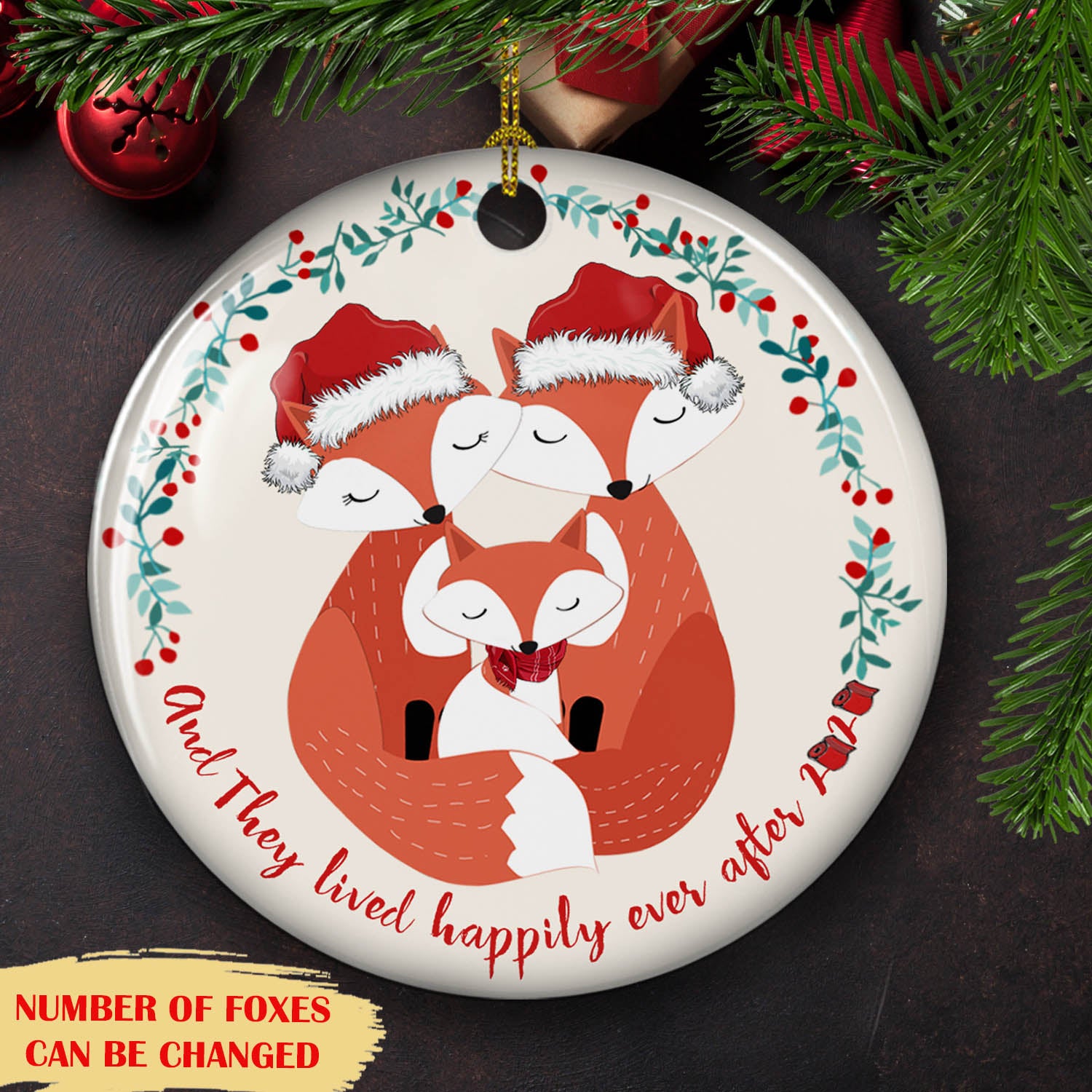 And They Lived Happily Ever After 2020 – Ceramic Christmas Ornaments