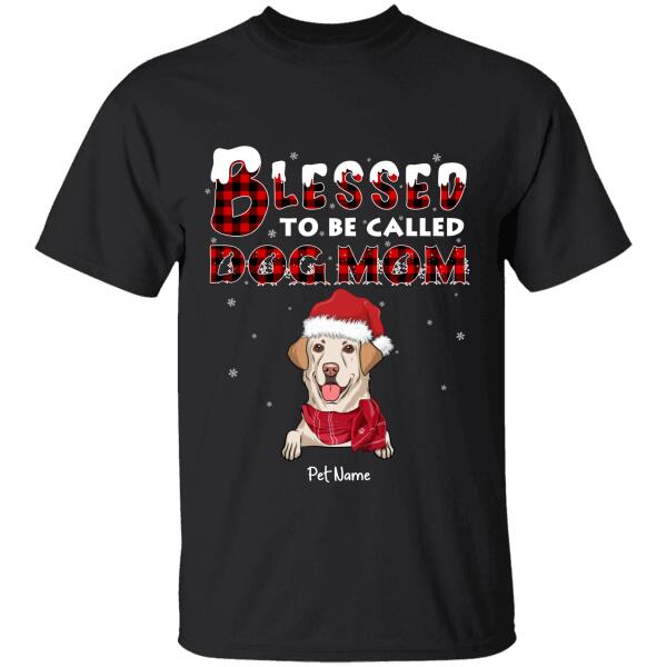 Blessed To Be Called Dog Mom Personalized T-Shirt Ts-Nb688