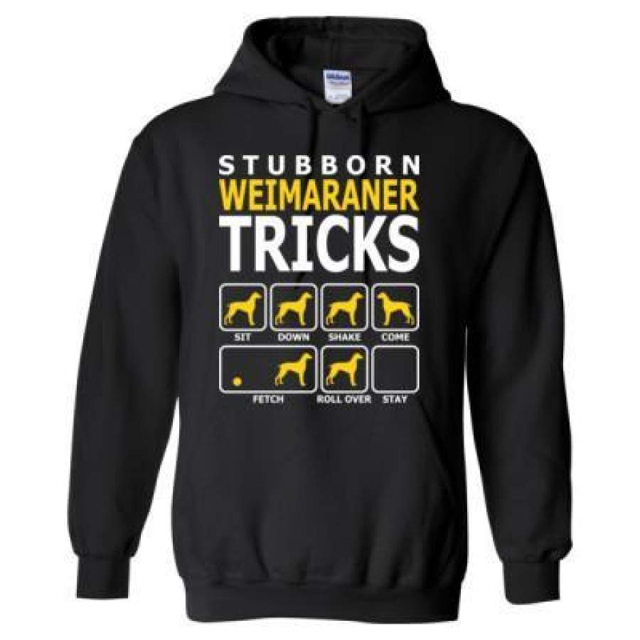 AGR Stubborn Weimaraner Dog Tricks – Heavy Blend™ Hooded Sweatshirt