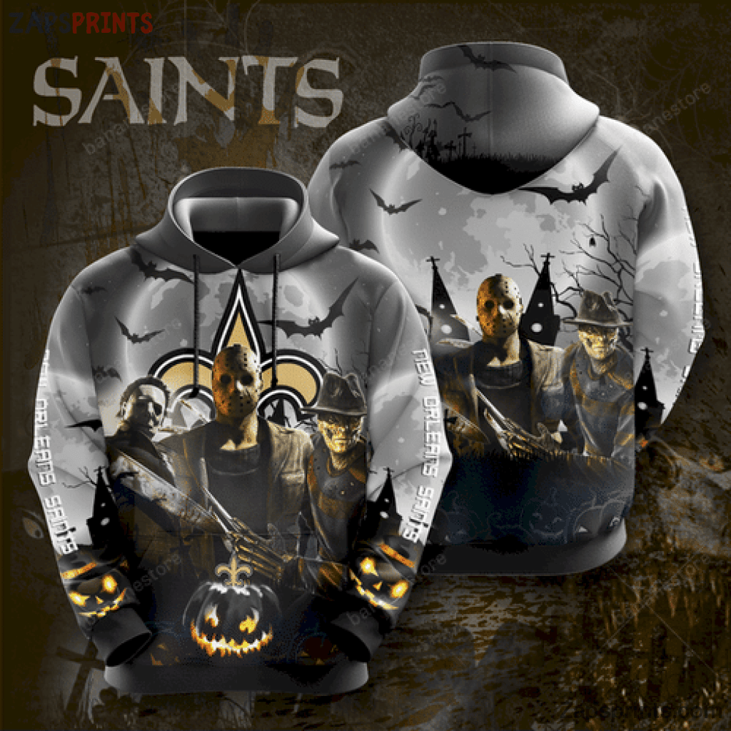 New Orleans Saints Halloween 3D Hoodie V19 Gift For Fan Football Lovers