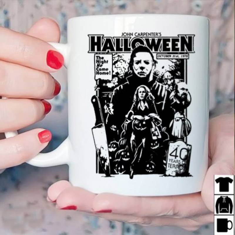 Michael Myers Halloween 1978 Horror Movie White Mug